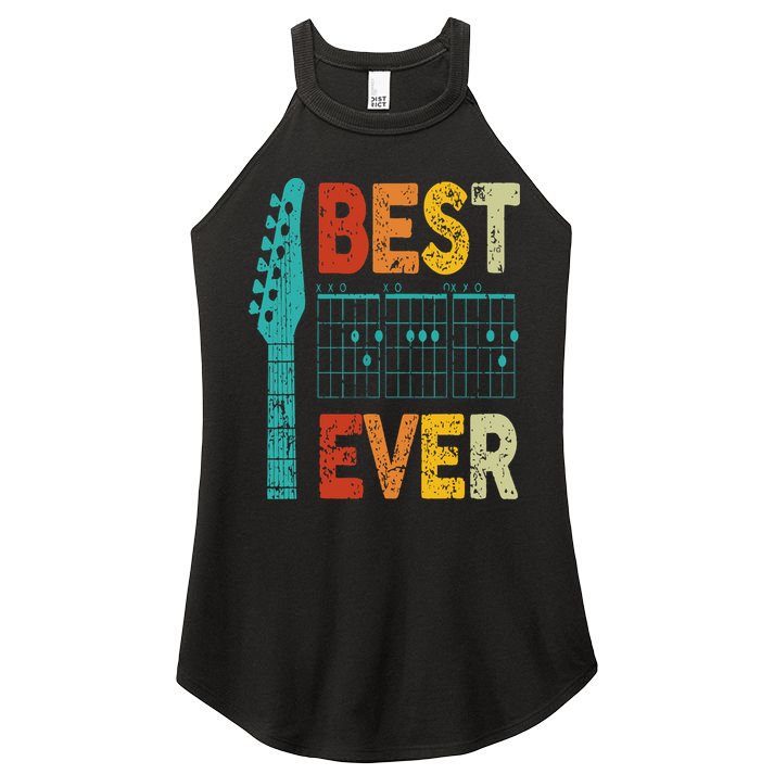 best guitar dad ever chords best dad guitar Women's Perfect Tri Rocker Tank
