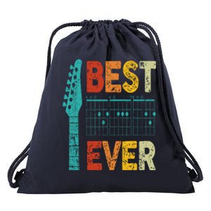 best guitar dad ever chords best dad guitar Drawstring Bag