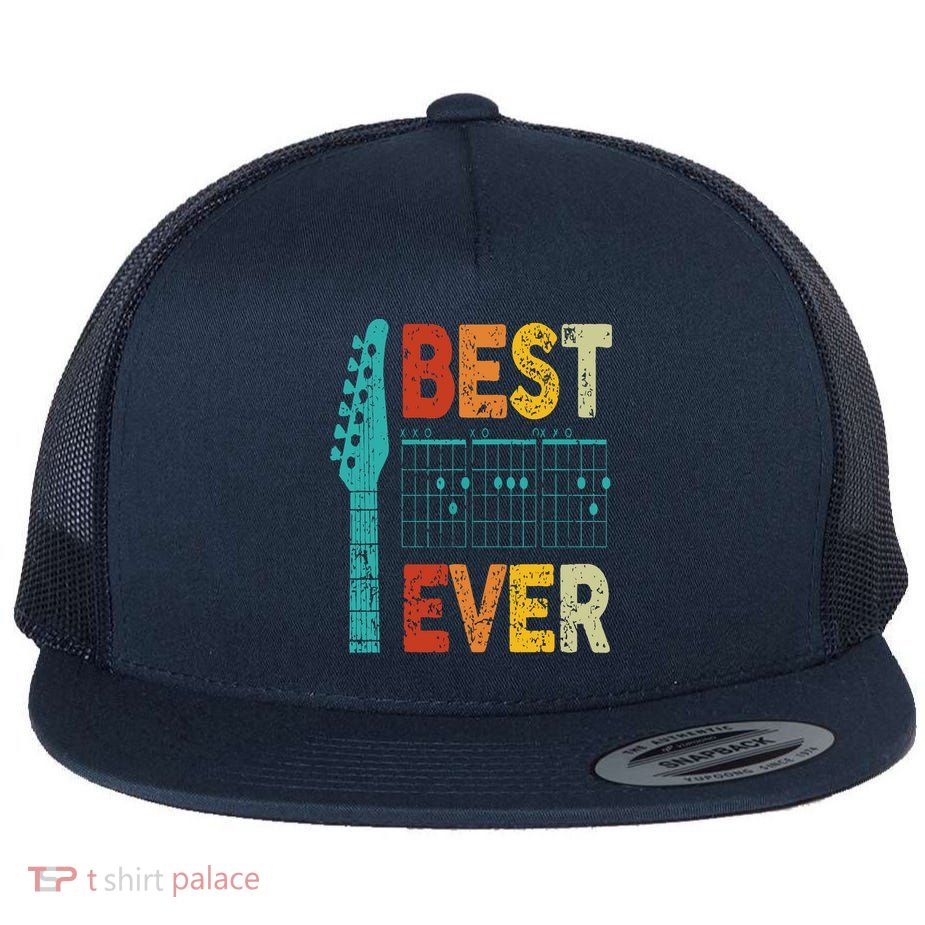 best guitar dad ever chords best dad guitar Flatbill Hat