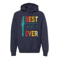 best guitar dad ever chords best dad guitar Premium Hoodie