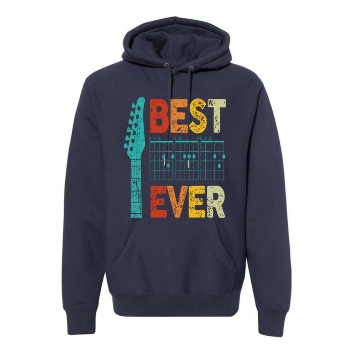 best guitar dad ever chords best dad guitar Premium Hoodie