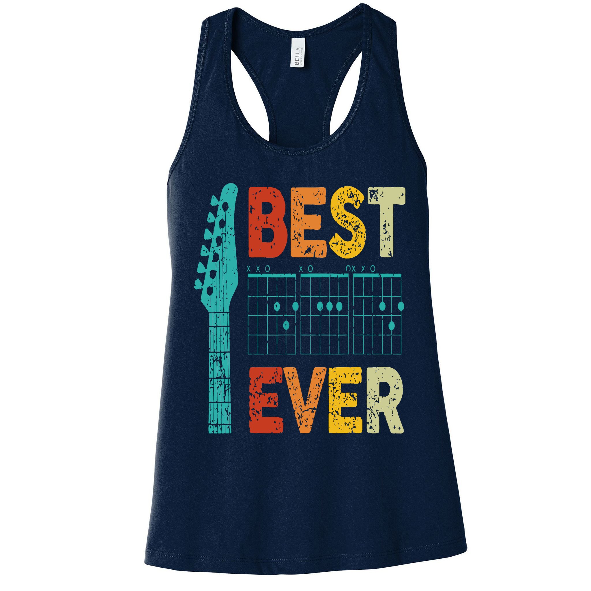 best guitar dad ever chords best dad guitar Womens Tank Top