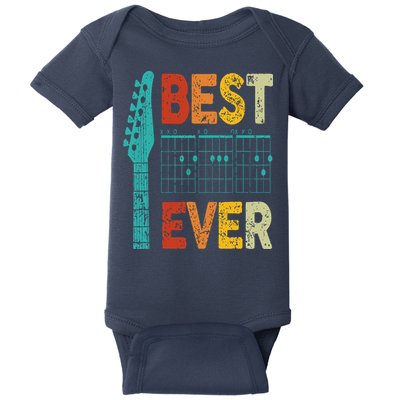 best guitar dad ever chords best dad guitar Baby Bodysuit