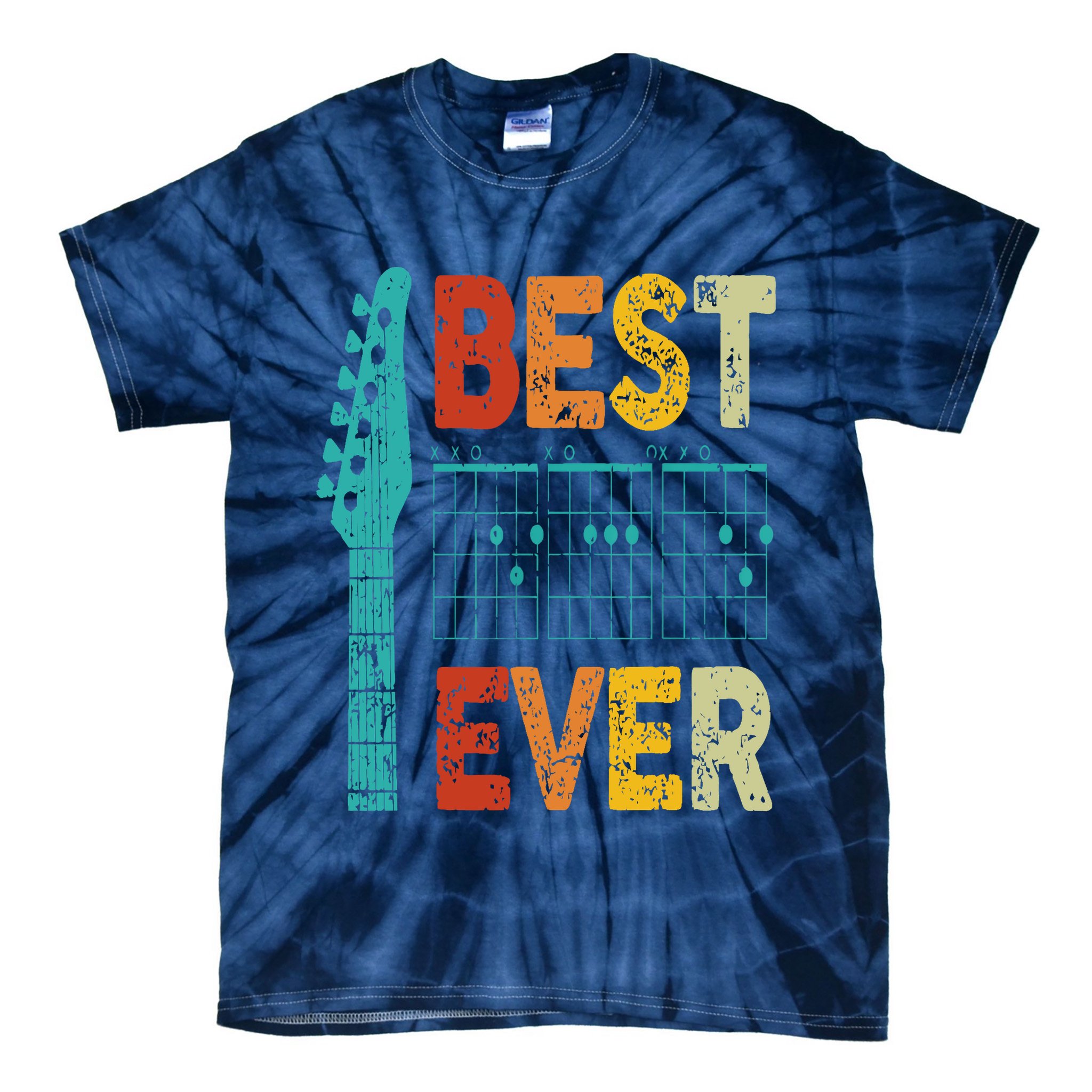 best guitar dad ever chords best dad guitar Tie-Dye T-Shirt