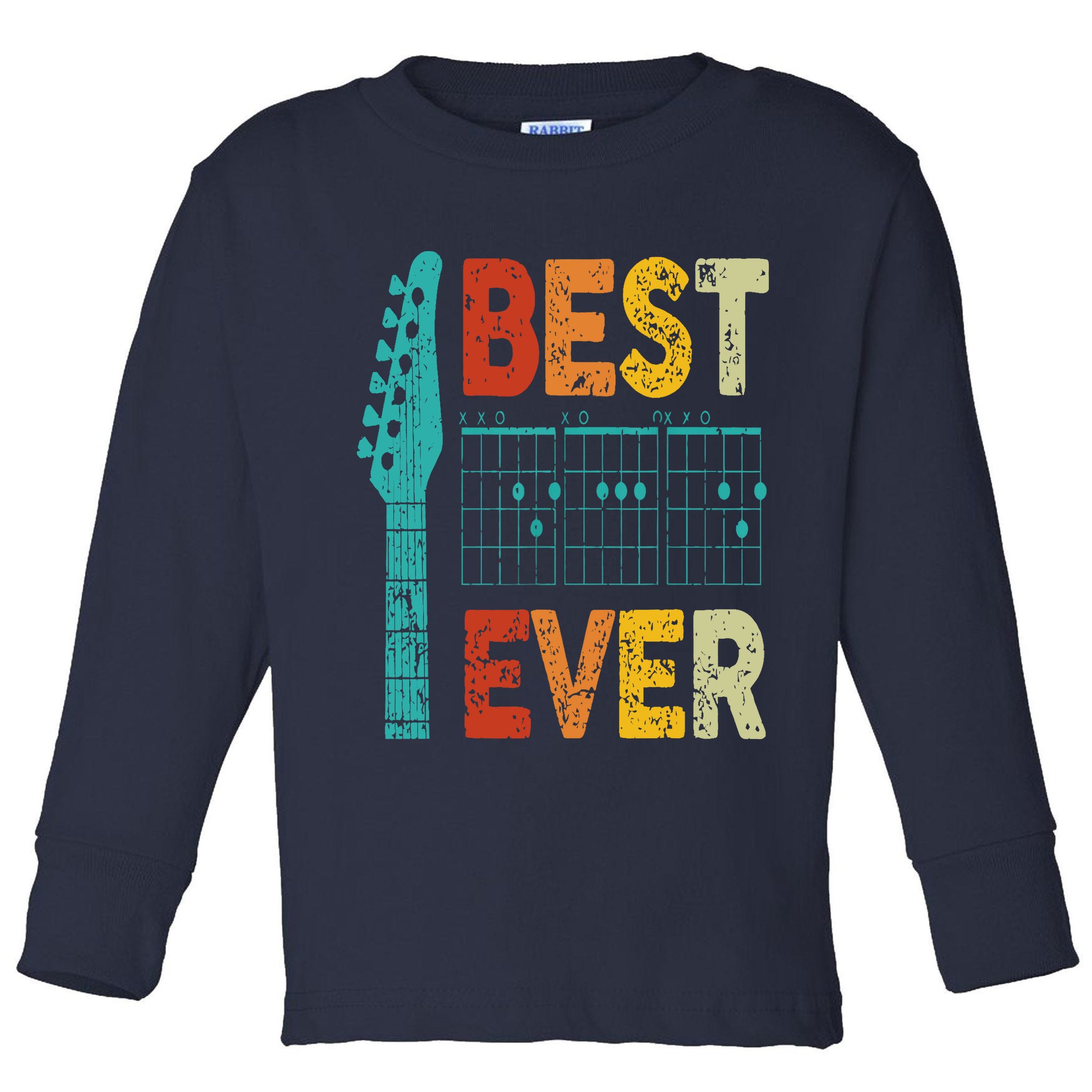 best guitar dad ever chords best dad guitar Toddler Long Sleeve Shirt