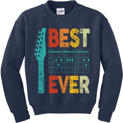 best guitar dad ever chords best dad guitar Kids Sweatshirt