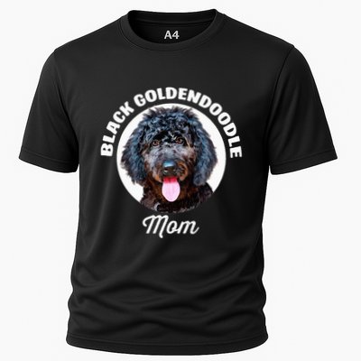 Black Goldendoodle Dog Mom Performance Shirt