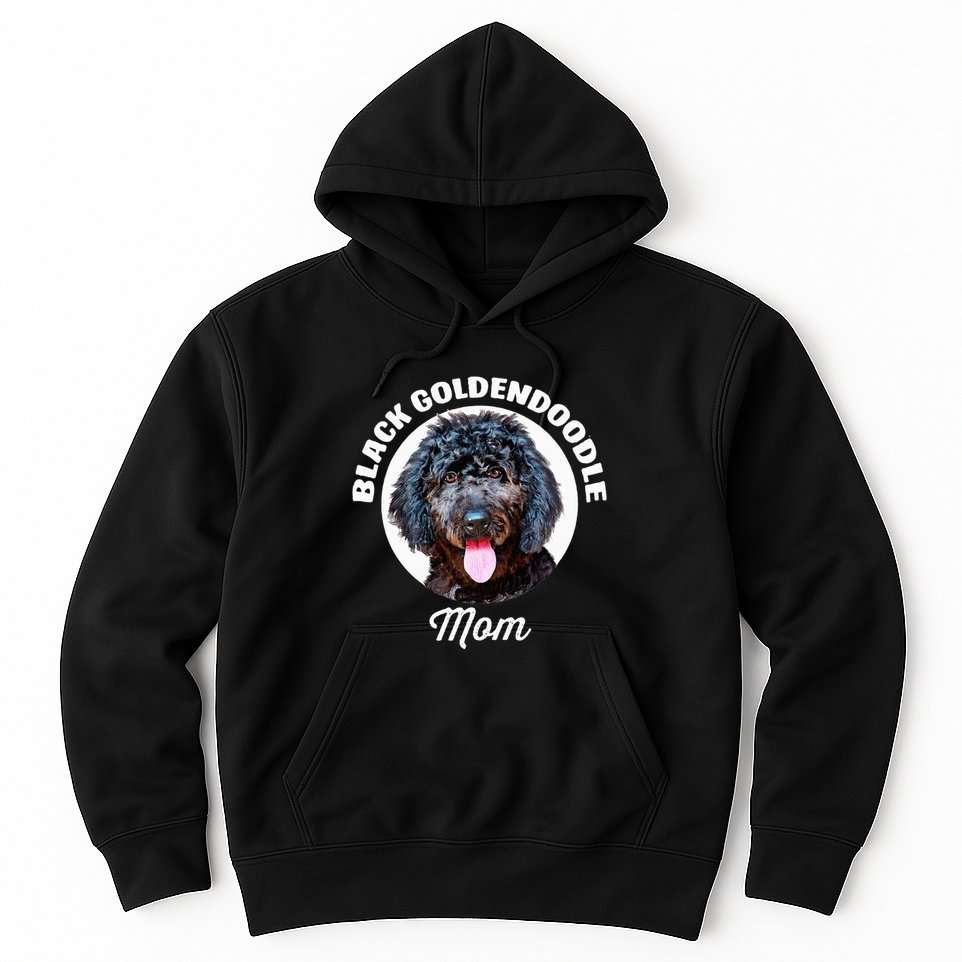 Black Goldendoodle Dog Mom Hoodie