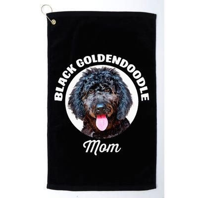 Black Goldendoodle Dog Mom Golf Towel