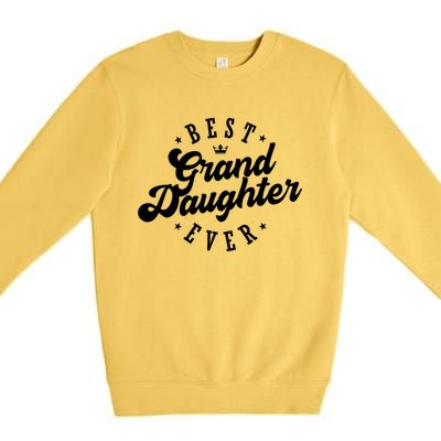 Best Granddaughter Ever Happy Mothers Day Gift Premium Crewneck Sweatshirt