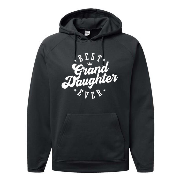 Best Granddaughter Ever Happy Mothers Day Gift Performance Fleece Hoodie