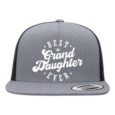 Best Granddaughter Ever Happy Mothers Day Gift Flat Bill Trucker Hat