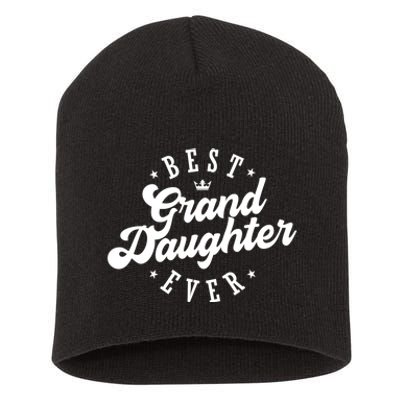 Best Granddaughter Ever Happy Mothers Day Gift Short Acrylic Beanie