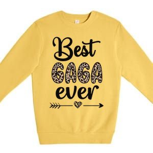 Best Gaga Ever Gaga Grandmother Appreciation Premium Crewneck Sweatshirt