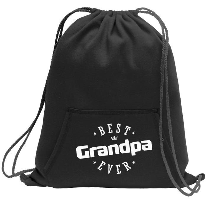 Best Grandpa Ever funny father's day Sweatshirt Cinch Pack Bag