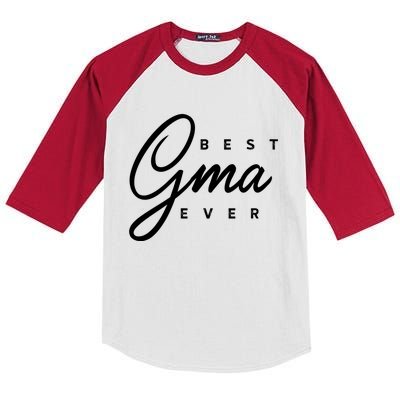 Best Gma Ever Gift Kids Colorblock Raglan Jersey