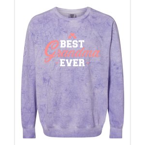 Best Grandma Ever Gift Colorblast Crewneck Sweatshirt