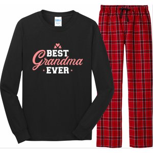 Best Grandma Ever Gift Long Sleeve Pajama Set