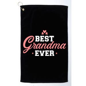 Best Grandma Ever Gift Platinum Collection Golf Towel