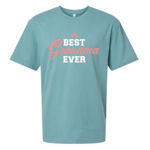 Best Grandma Ever Gift Sueded Cloud Jersey T-Shirt