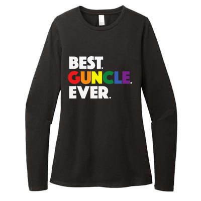 Best Guncle Ever Gift & New Baby Announcement for Gay Uncle Womens CVC Long Sleeve Shirt