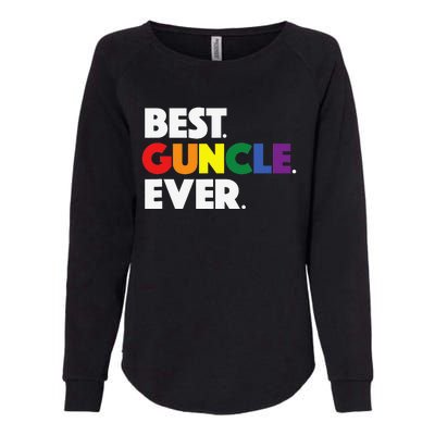 Best Guncle Ever Gift & New Baby Announcement for Gay Uncle Womens California Wash Sweatshirt