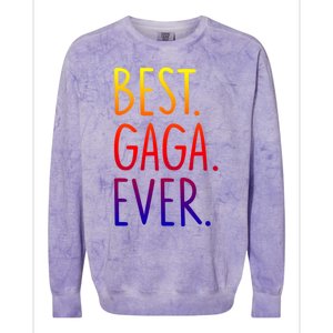 Best Gaga Ever Gift Colorblast Crewneck Sweatshirt