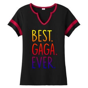 Best Gaga Ever Gift Ladies Halftime Notch Neck Tee