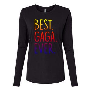 Best Gaga Ever Gift Womens Cotton Relaxed Long Sleeve T-Shirt