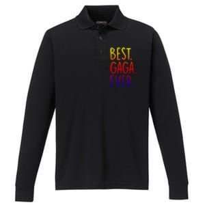 Best Gaga Ever Gift Performance Long Sleeve Polo