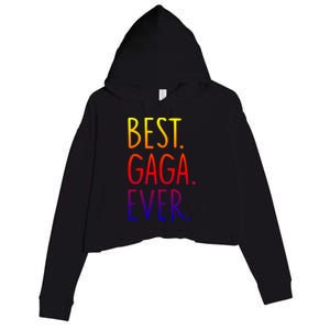 Best Gaga Ever Gift Crop Fleece Hoodie