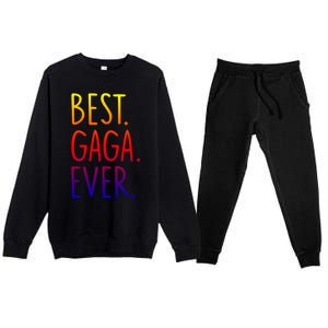 Best Gaga Ever Gift Premium Crewneck Sweatsuit Set