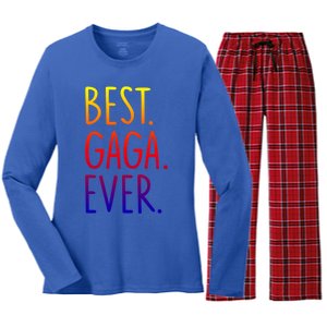 Best Gaga Ever Gift Women's Long Sleeve Flannel Pajama Set 