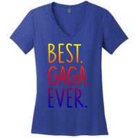 Best Gaga Ever Gift Women's V-Neck T-Shirt