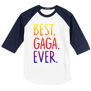 Best Gaga Ever Gift Baseball Sleeve Shirt