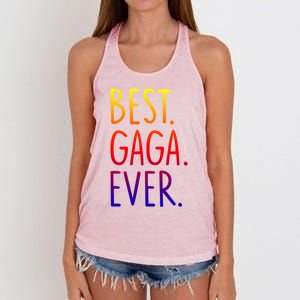 Best Gaga Ever Gift Women's Knotted Racerback Tank