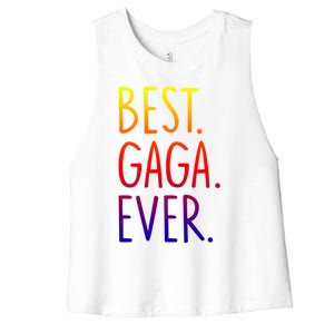 Best Gaga Ever Gift Women's Racerback Cropped Tank