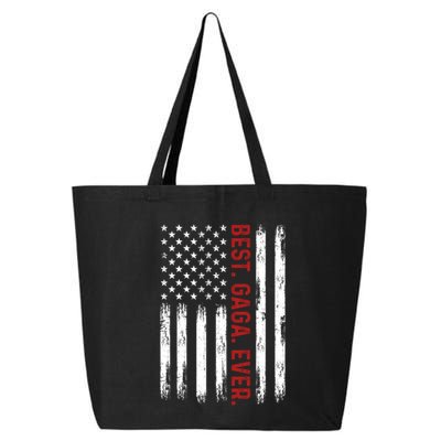 Best Gaga Ever Vintage American Flag 4th Of July Gaga Gift 25L Jumbo Tote