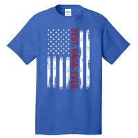 Best Gaga Ever Vintage American Flag 4th Of July Gaga Gift Tall T-Shirt