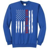 Best Gaga Ever Vintage American Flag 4th Of July Gaga Gift Tall Sweatshirt