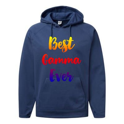 Best Gamma Ever Family Funny Cute Funny Gift Performance Fleece Hoodie