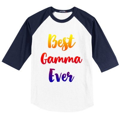 Best Gamma Ever Family Funny Cute Funny Gift Baseball Sleeve Shirt