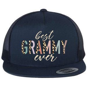 Best Grammy Ever Gifts Leopard Print Mothers Day Flat Bill Trucker Hat