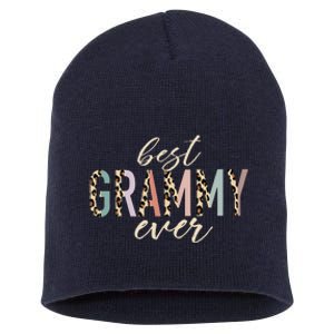 Best Grammy Ever Gifts Leopard Print Mothers Day Short Acrylic Beanie