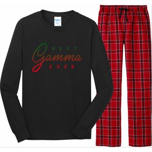 Best Gamma Ever Gift Great Gift Long Sleeve Pajama Set