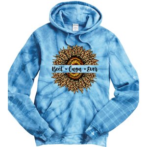 Best Gaga Ever Sunflower Gaga Mothers Day Gifts Tie Dye Hoodie