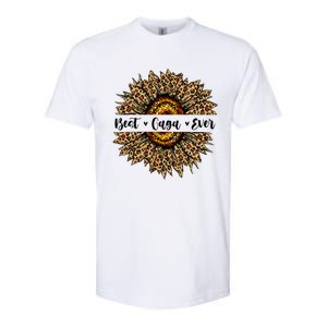 Best Gaga Ever Sunflower Gaga Mothers Day Gifts Softstyle CVC T-Shirt