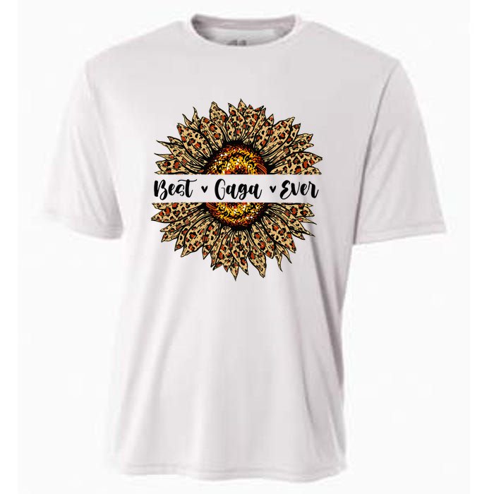 Best Gaga Ever Sunflower Gaga Mothers Day Gifts Cooling Performance Crew T-Shirt