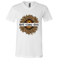 Best Gaga Ever Sunflower Gaga Mothers Day Gifts V-Neck T-Shirt