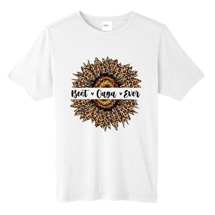 Best Gaga Ever Sunflower Gaga Mothers Day Gifts Tall Fusion ChromaSoft Performance T-Shirt